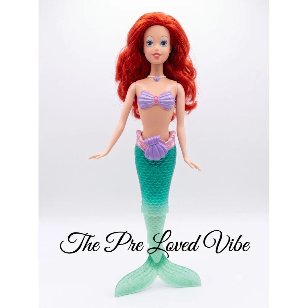 Disney Mattel Ariel Little Mermaid Barbie Doll Swimming Action, Moving 2010 Rare